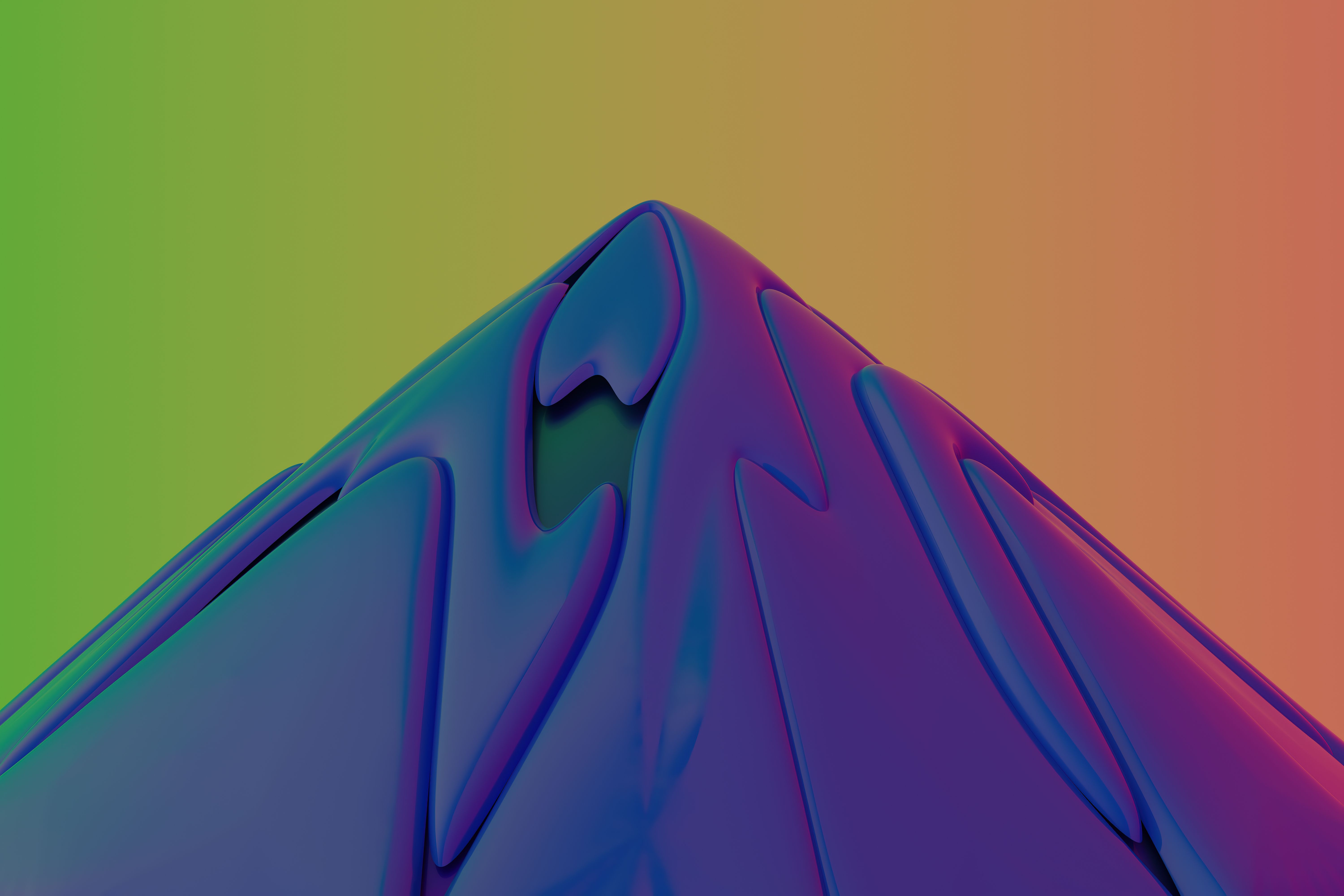 Vibrant 3D gradient artwork